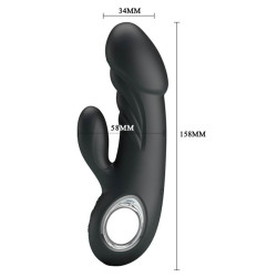 Pretty Love Vibromasseur Ansel Pretty Love 16cm Noir